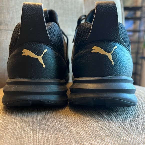 Puma Enzo Mesh Running Shoes Black Gold Women’s 10 Sneakers - Picture 5 of 11